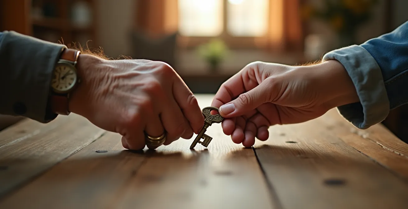 Représentation symbolique de la protection patrimoniale pour couples non mariés via l'assurance-vie