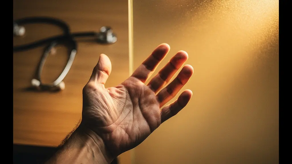 Main tendue vers une lumière chaleureuse symbolisant l'espoir d'accéder aux soins malgré les difficultés financières